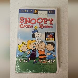 Vintage Snoopy Come Home VHS Movie, sealed